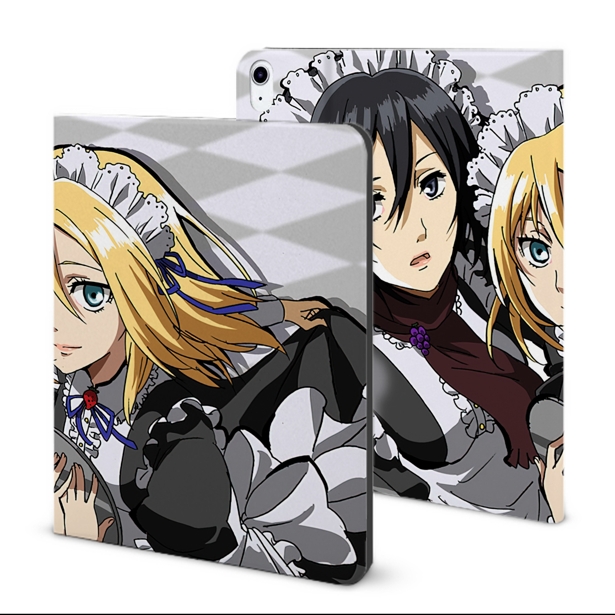 （画像用） 進撃の巨人 Attack on Titan IPad ケース ブック型 PUレザー TPU 耐衝撃 軽量 薄型 ペン収納なし 全面保護 IPad 各モデル対応